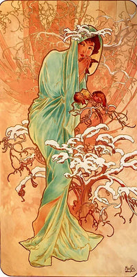 Thumbnail for Winter Hiver diamond painting - Mucha