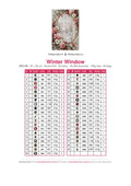 Thumbnail for DMC color chart for Winter Window diamond painting - 39 colors