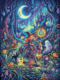 Thumbnail for Diamond painting pattern chart - Witch on Goat