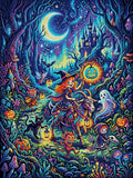 Thumbnail for Diamond painting pattern chart - Witch on Goat
