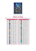 Thumbnail for DMC color chart for Witch on Goat diamond painting - 50 colors
