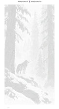 Thumbnail for Paint by numbers numbered canvas - Wolf in the Ink Forest 40x80cm
