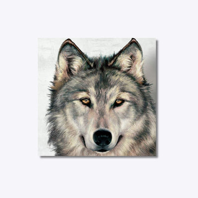 Alpha Wolf diamond painting with wolf portrait