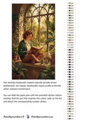 Thumbnail for Paint color chart and instructions - Woman Reading by Window 40x70cm
