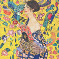 Thumbnail for Woman with a Fan by Klimt, 50x50 cm diamond painting – finished design preview