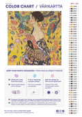 Thumbnail for Paint color chart and instructions - Woman with a Fan 50x50cm