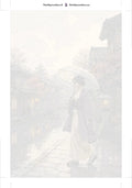 Thumbnail for Paint by numbers numbered canvas - Woman With Umbrella Canal 40x60cm