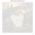 Thumbnail for Paint by numbers numbered canvas - Wool Mittens and Tea Tray 50x50cm