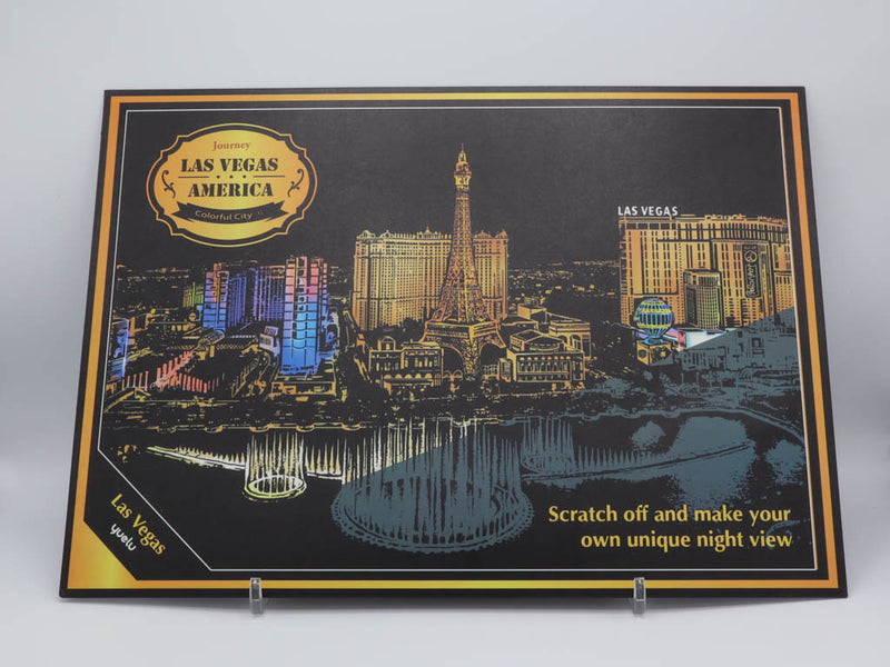 scratch image Las Vegas product packaging on a white background