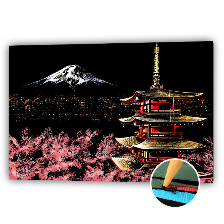 Scratch Art Mount Fuji 