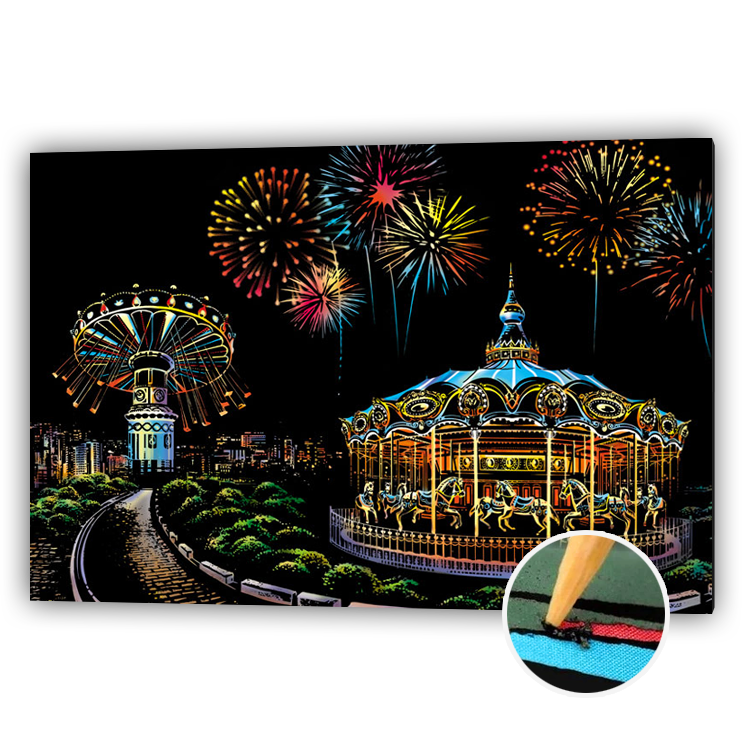 Scratch Art Amusement Park 