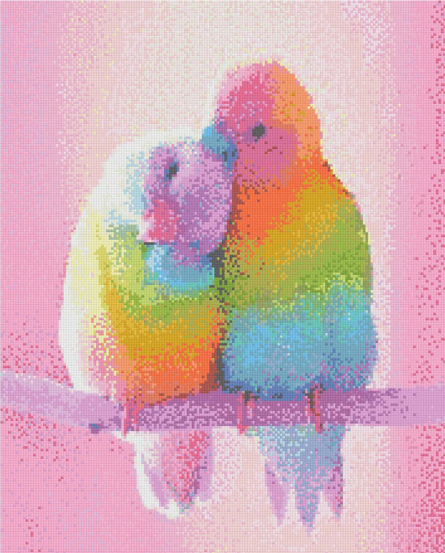 Lovebirds Forever 40x50cm - Diamond Painting 