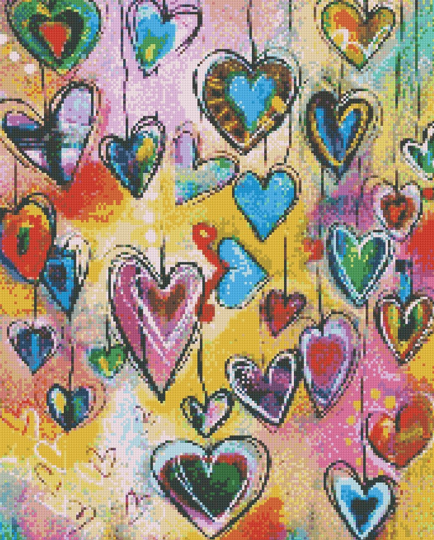 Colours of the Heart 40x50cm - Diamond Painting 
