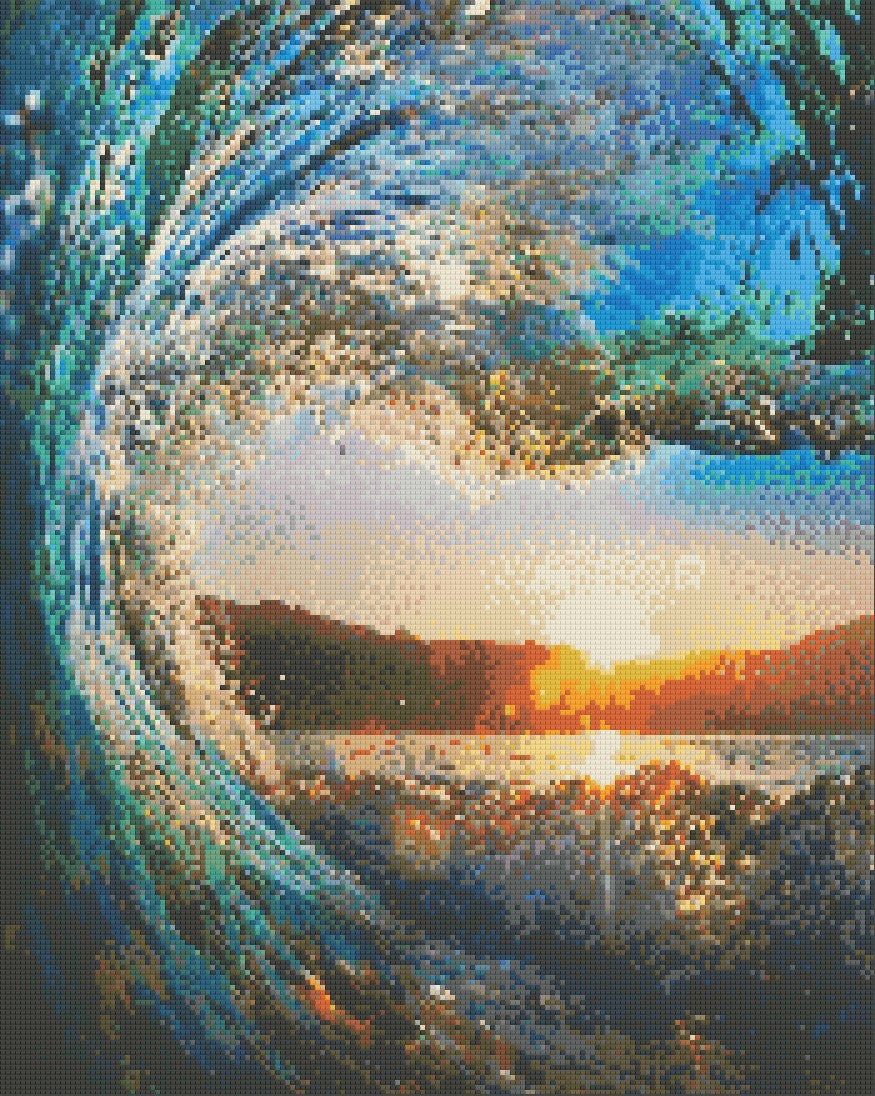Sunset Waves 40x50cm - Diamond Painting 