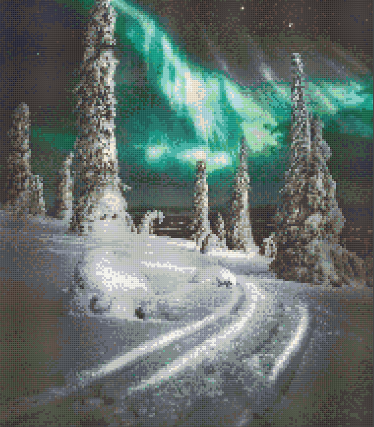 Arctic Aurora 40x50cm - Diamond Painting 