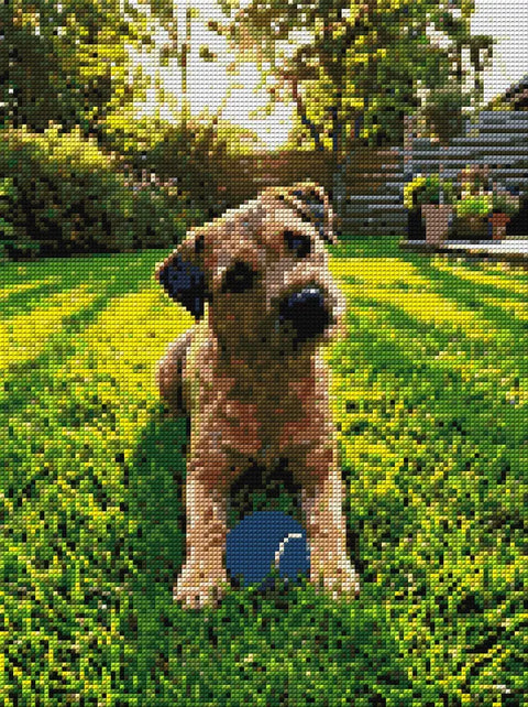 30x40 cm custom diamond painting preview